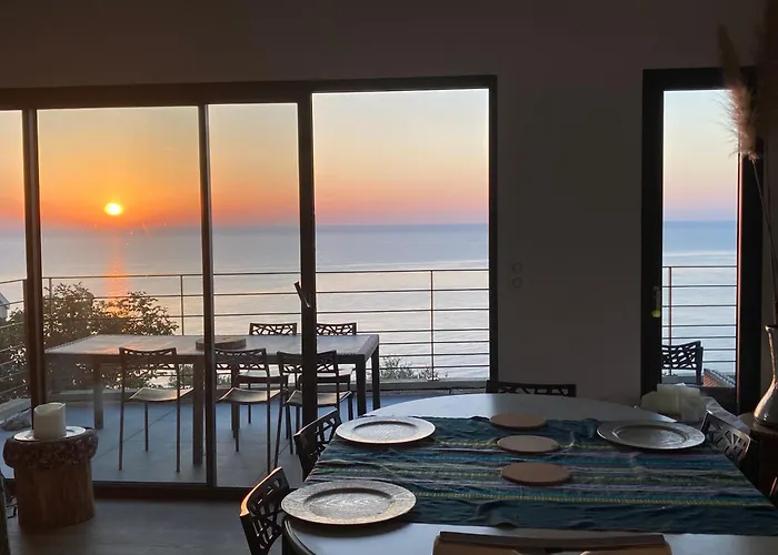 Villa Nouvelle Cap Corse Vue Et Piscine 3km Bastia San-Martino-di-Lota